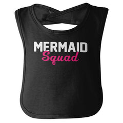 Mermaid Squad Infant Baby Bib-Direct To Garment Print-Brisco Baby