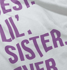 Best Lil Sister Ever Romper Bodysuit-Direct To Garment Print-Brisco Baby