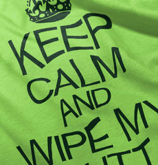 Wipe My Butt Infant Toddler T Shirt-Direct To Garment Print-Brisco Baby