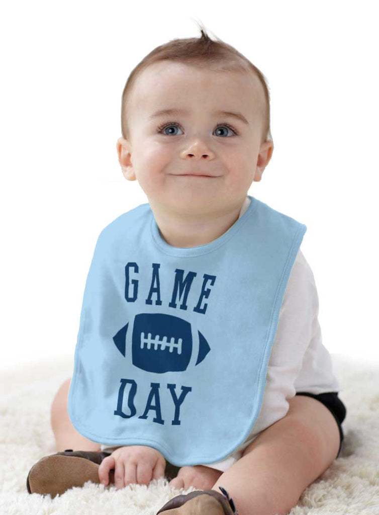 Game Day Infant Baby Bib-Direct To Garment Print-Brisco Baby