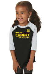 May The Forest Toddler Baseball-Direct To Garment Print-Brisco Baby