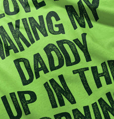 Waking Up Daddy Romper Bodysuit-Direct To Garment Print-Brisco Baby