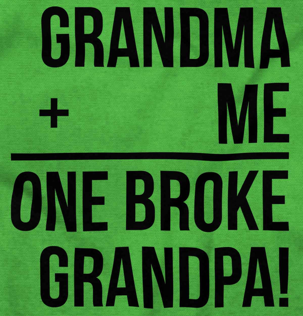One Broke Grandpa Infant Toddler T Shirt-Direct To Garment Print-Brisco Baby