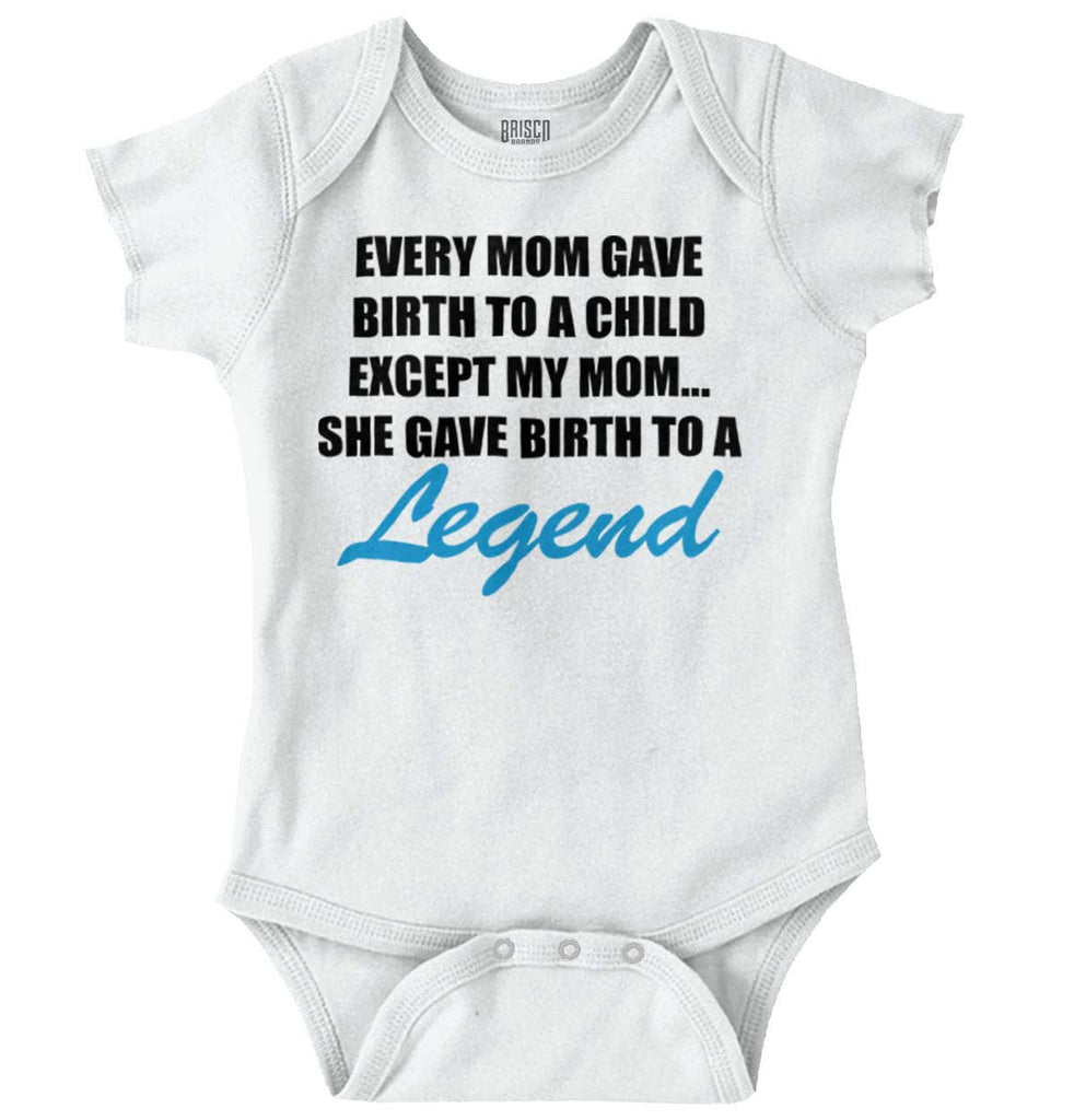Birth To A Legend Romper Bodysuit-Direct To Garment Print-Brisco Baby