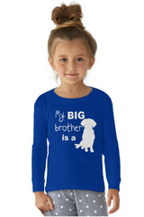 Brother is a Dog Solid Baby Pajama Top-Direct To Garment Print-Brisco Baby
