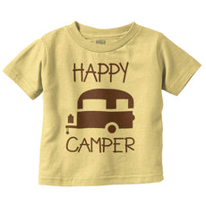 Happy Camper Infant Toddler T Shirt-Direct To Garment Print-Brisco Baby