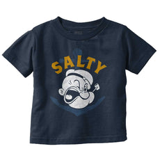 Salty Infant Toddler T Shirt-Direct To Garment Print-Brisco Baby