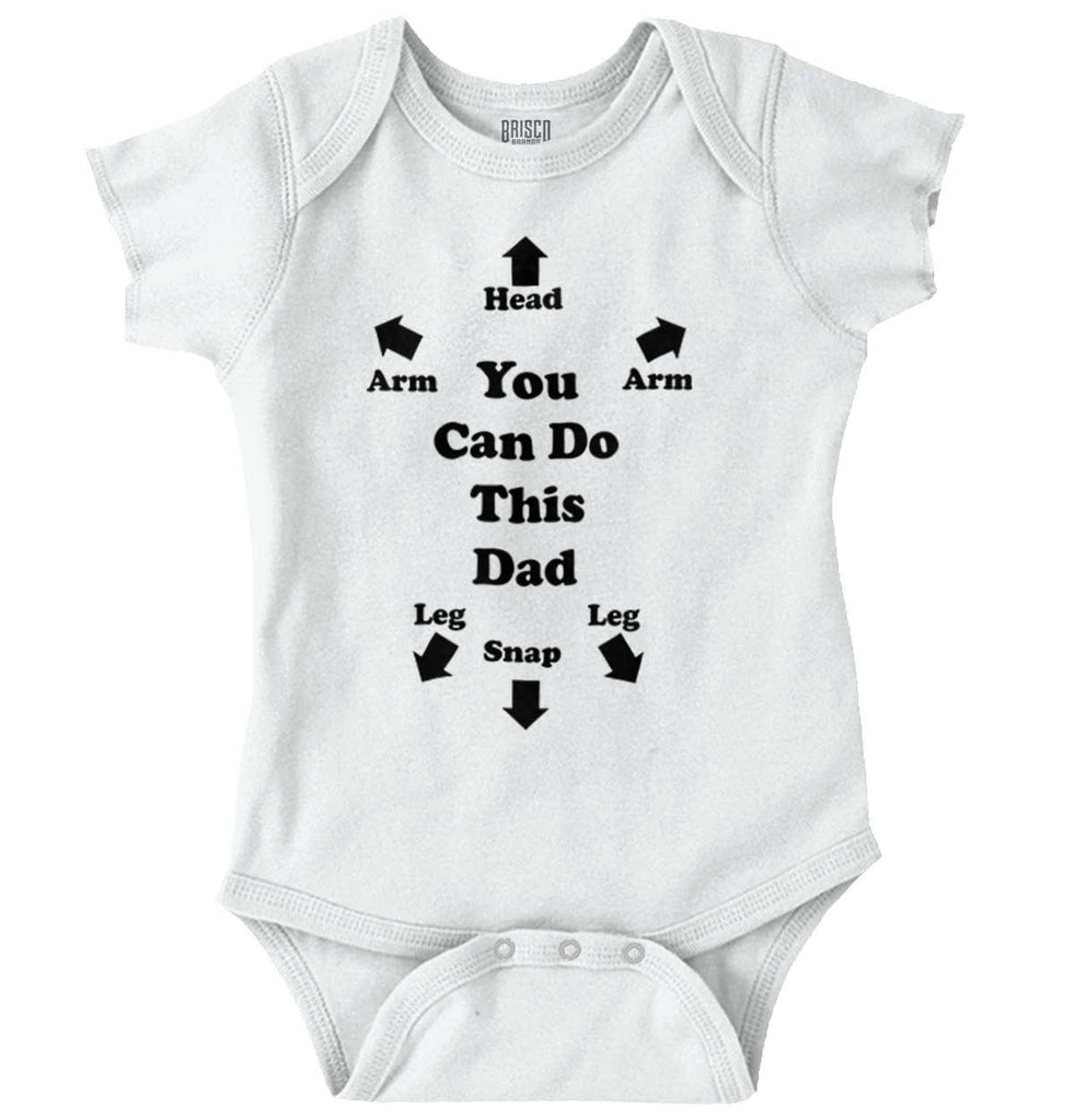 You Can Do This Romper Bodysuit-Direct To Garment Print-Brisco Baby