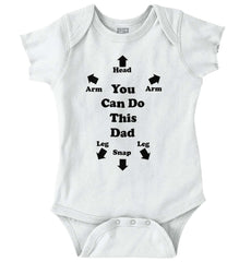 You Can Do This Romper Bodysuit-Direct To Garment Print-Brisco Baby