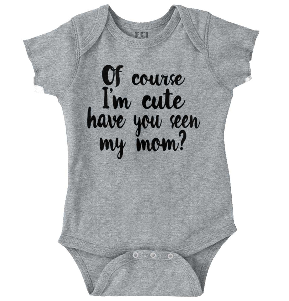 Cute Mom Romper Bodysuit-Direct To Garment Print-Brisco Baby