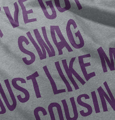 Swag Like Cousin Romper Bodysuit-Direct To Garment Print-Brisco Baby