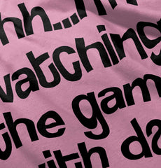 Watching the Game Solid Baby Pajama Top-Direct To Garment Print-Brisco Baby