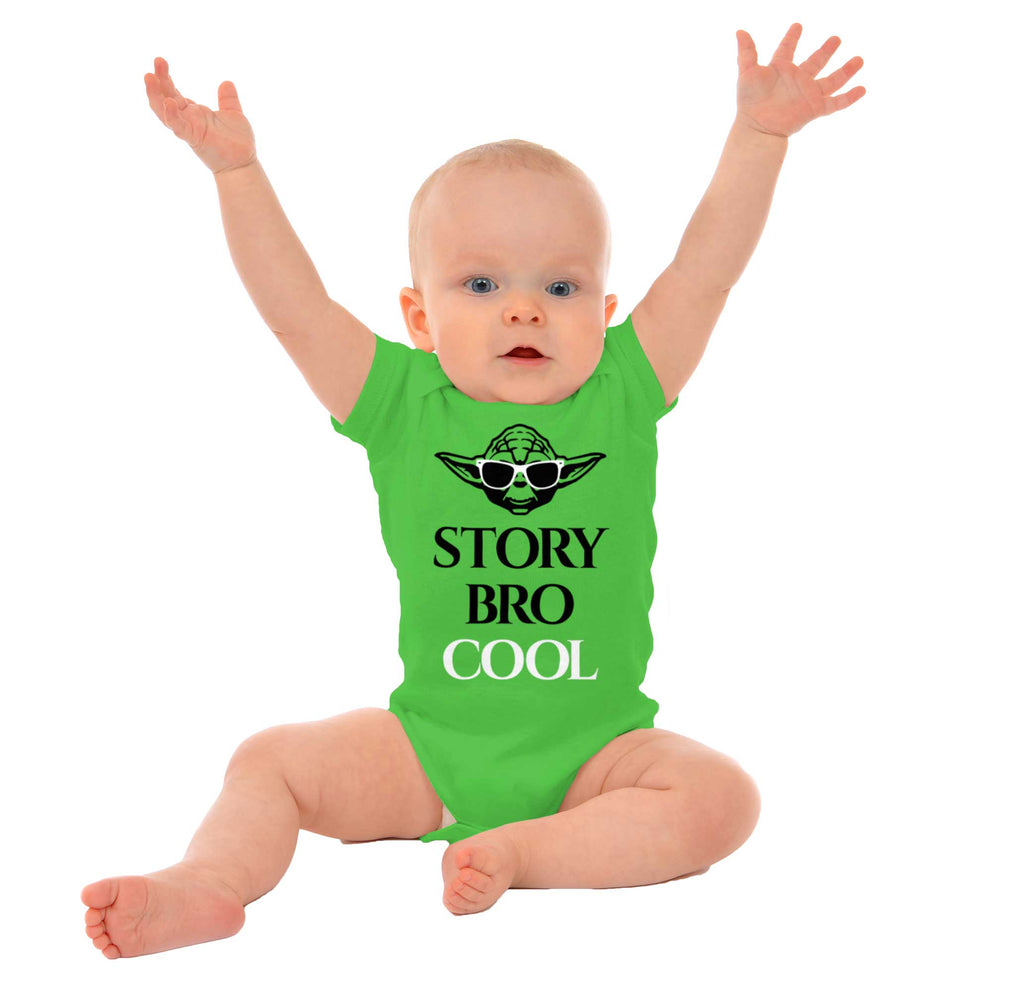 Story Bro Cool Romper Bodysuit-Direct To Garment Print-Brisco Baby