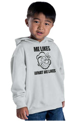 What Me Likes Toddler Pullover Hoodie-Direct To Garment Print-Brisco Baby