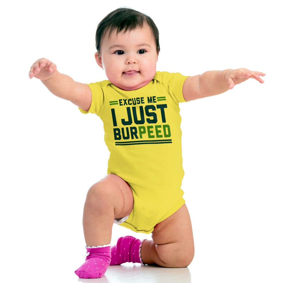 Just Burpeed Romper Bodysuit-Direct To Garment Print-Brisco Baby