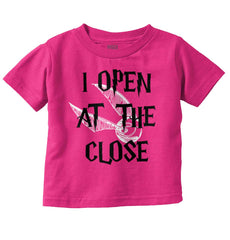 Open At The Close Infant Toddler T Shirt-Direct To Garment Print-Brisco Baby