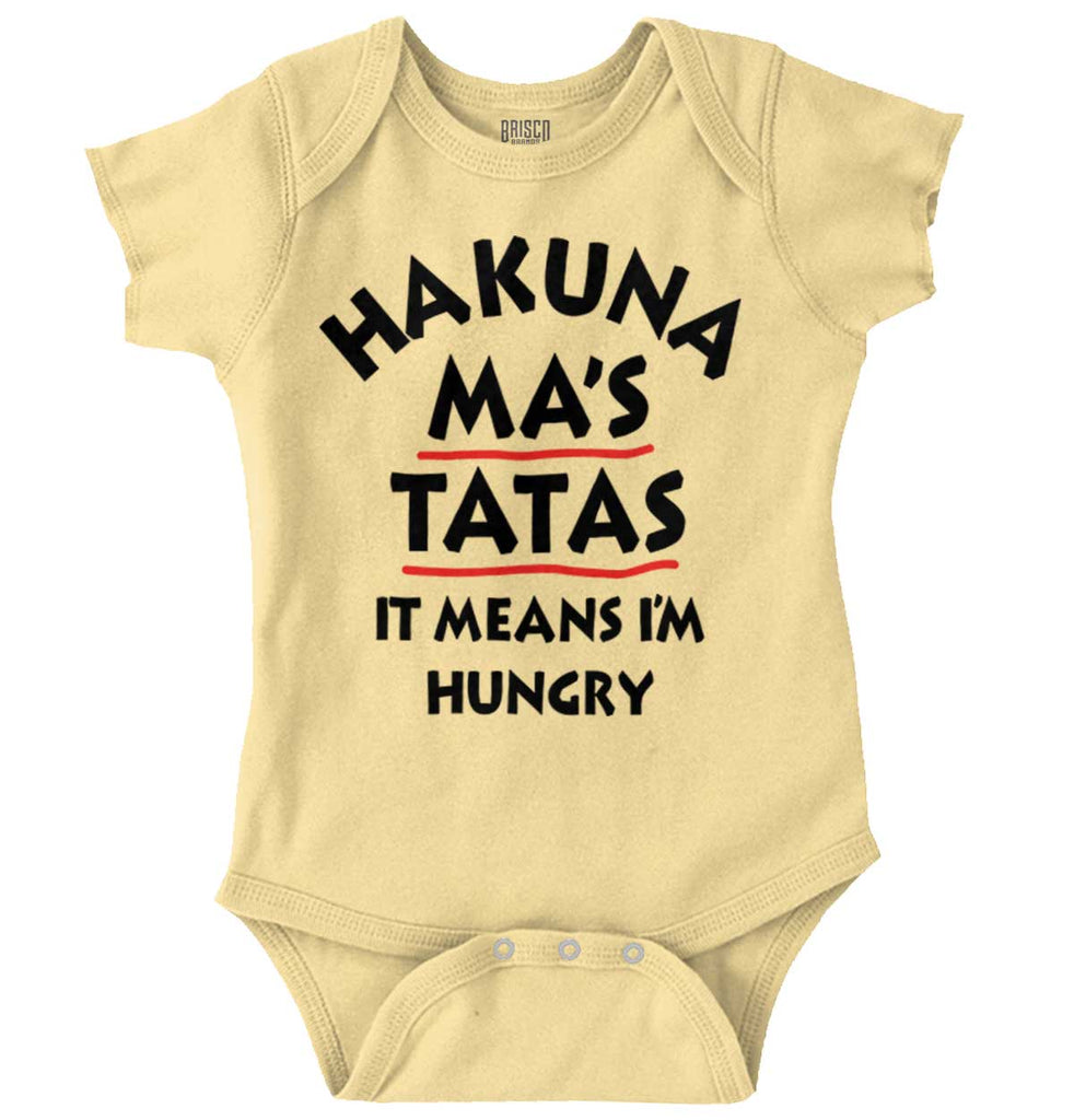 Hakuna Im Hungry Romper Bodysuit-Direct To Garment Print-Brisco Baby