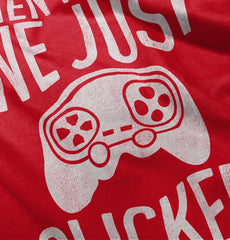 We Just Clicked Video Game Nerd Infant Toddler T Shirt-Direct To Garment Print-Brisco Baby