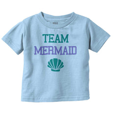 Team Mermaid Infant Toddler T Shirt-Direct To Garment Print-Brisco Baby