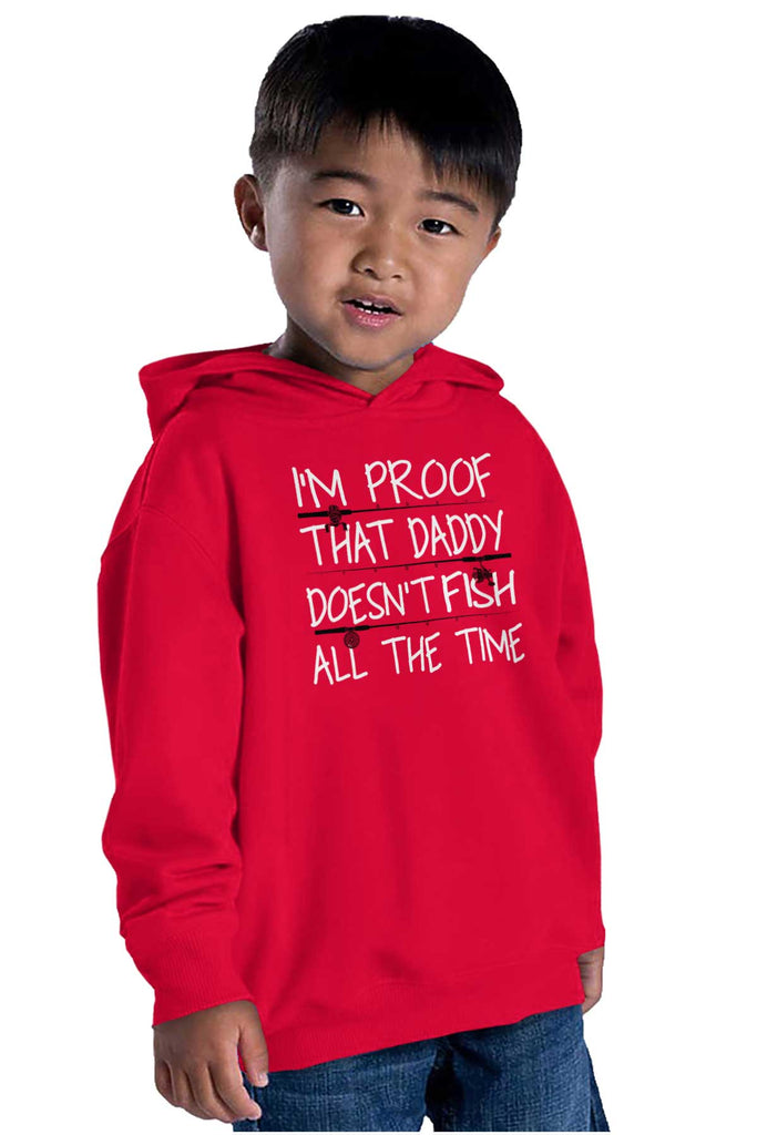 Fish All The Time Toddler Pullover Hoodie-Direct To Garment Print-Brisco Baby
