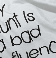 Bad Influence Infant Baby Bib-Direct To Garment Print-Brisco Baby