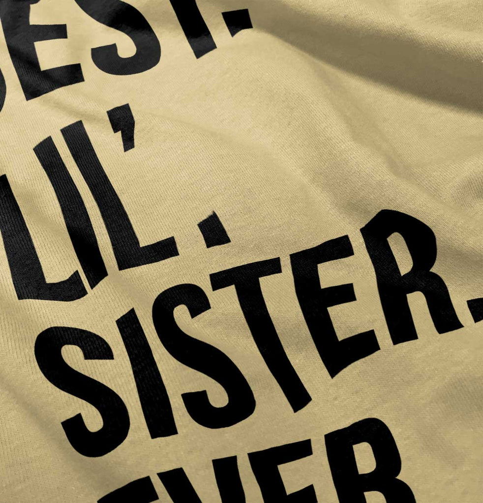 Best Lil Sister Ever Romper Bodysuit-Direct To Garment Print-Brisco Baby