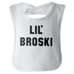 Lil' Broski Infant Baby Bib-Direct To Garment Print-Brisco Baby