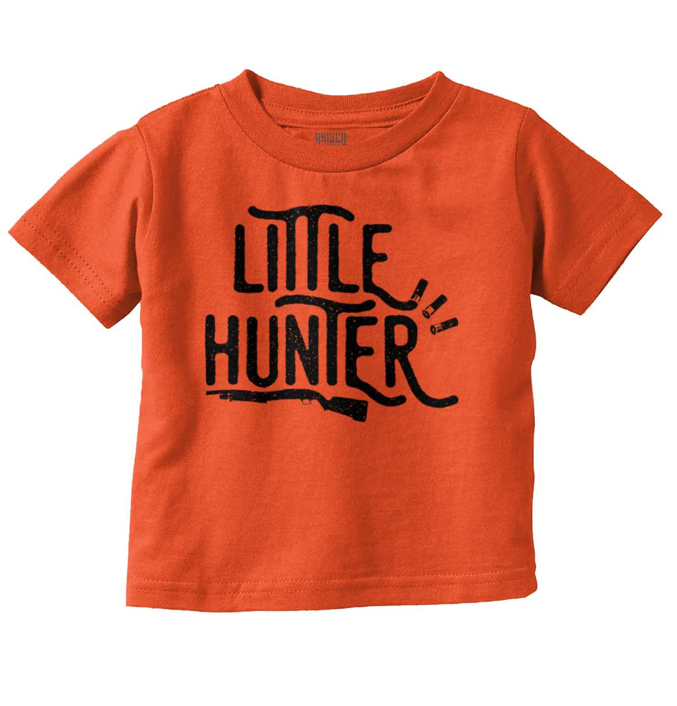 Little Hunter Gun Infant Toddler T Shirt-Direct To Garment Print-Brisco Baby