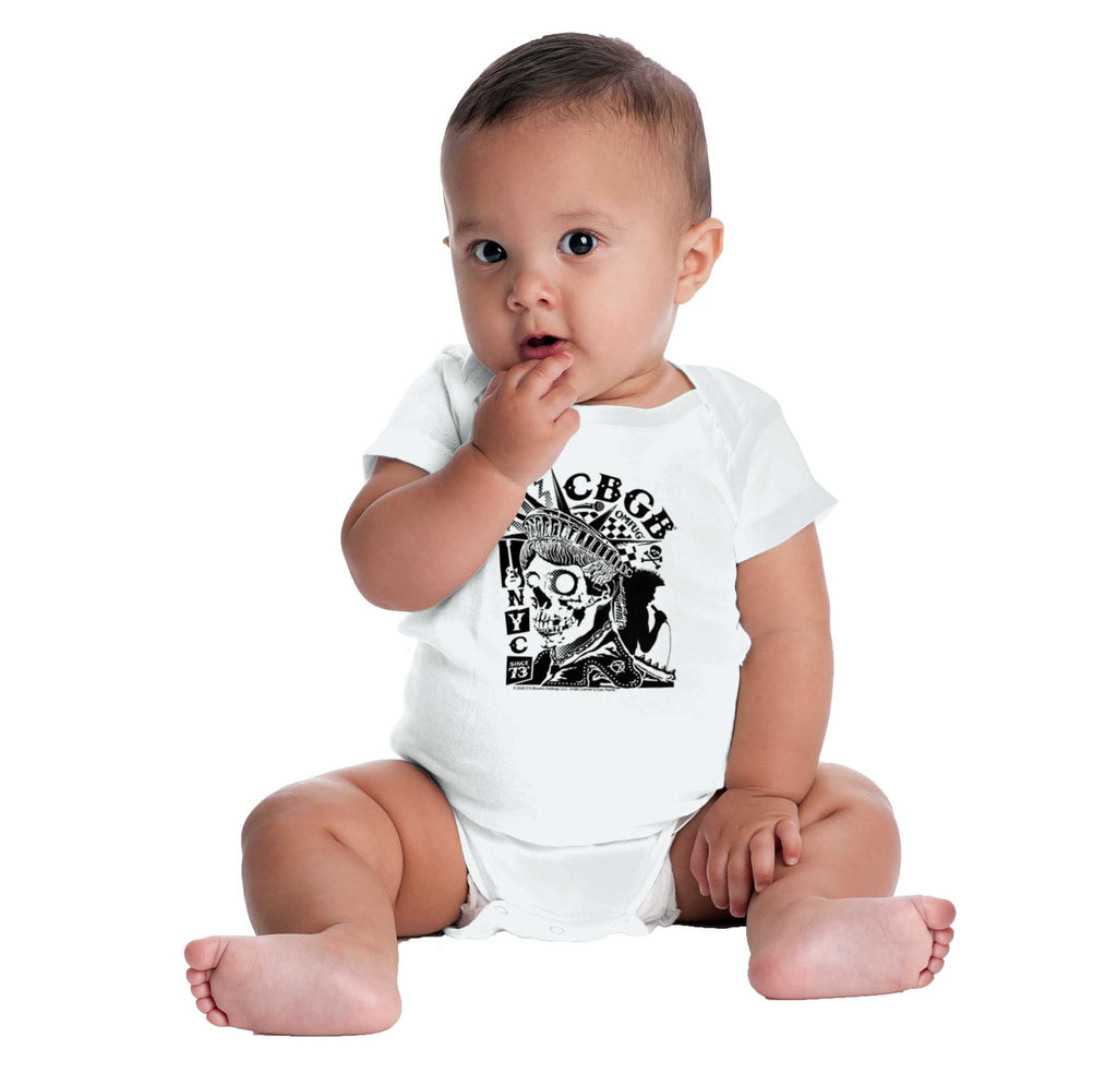 Liberty CBGB Romper Bodysuit-Direct To Garment Print-Brisco Baby