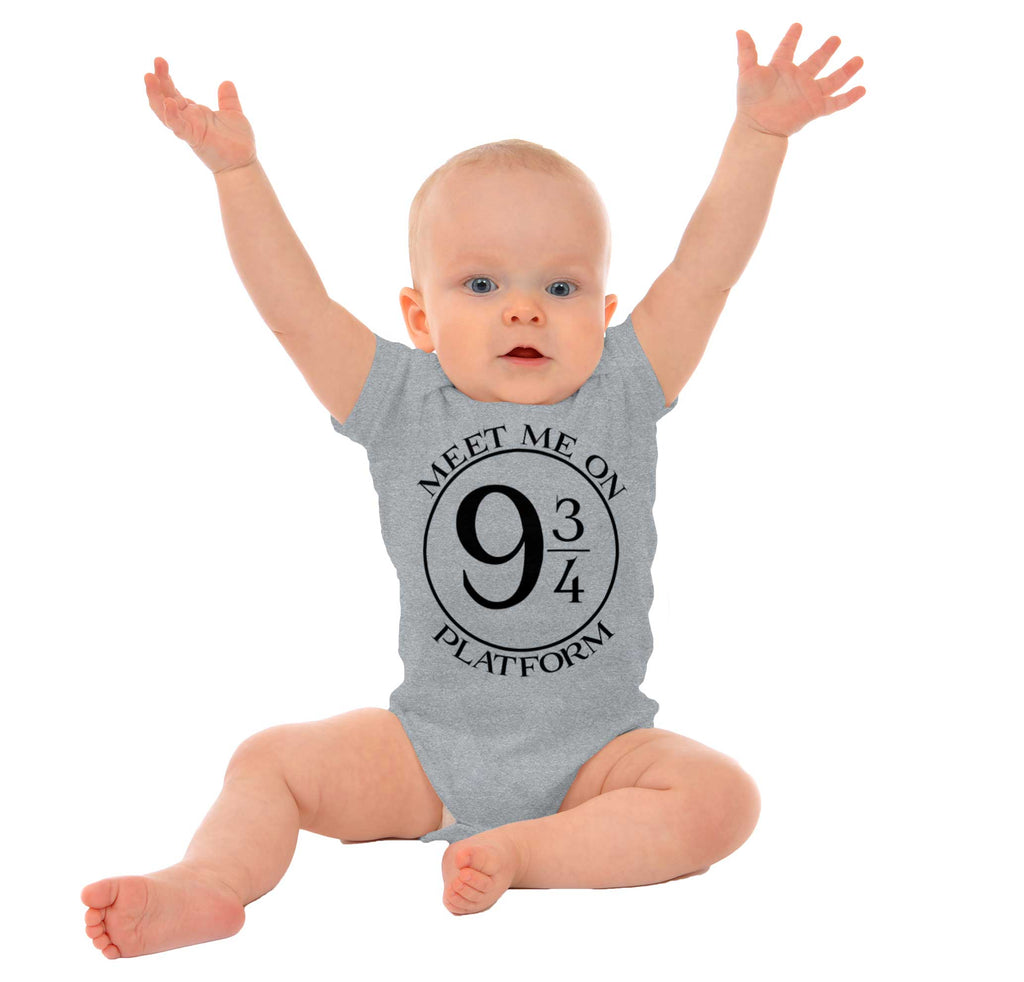 Meet Platform 9 3/4 Romper Bodysuit-Direct To Garment Print-Brisco Baby