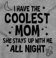 Coolest Mom Romper Bodysuit-Direct To Garment Print-Brisco Baby