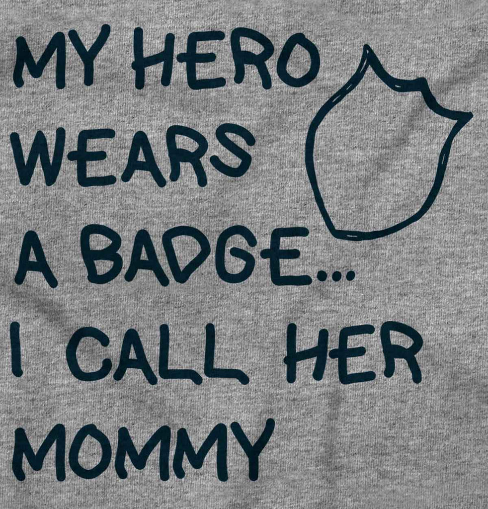 Hero Wears Badge Toddler Football Jersey Tee-Direct To Garment Print-Brisco Baby