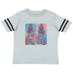 Graphic Slush Toddler Football Jersey Tee-Direct To Garment Print-Brisco Baby