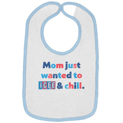Icee & Chill Trimmed Colored Velcro Bib-Direct To Garment Print-Brisco Baby