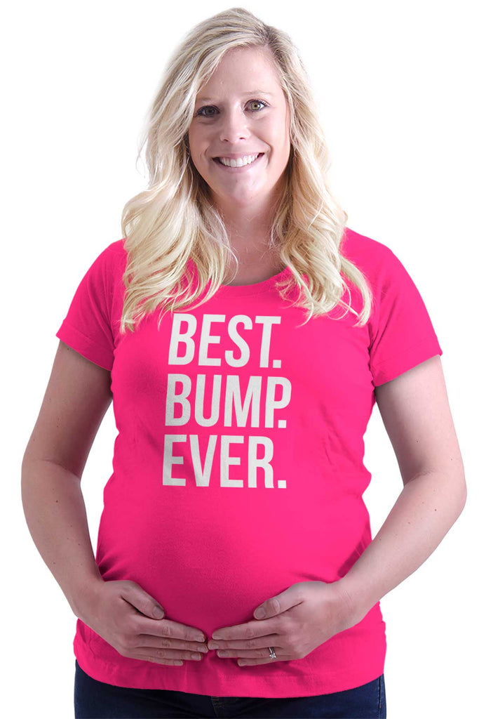 Best. Bump. Ever. Maternity T-Shirt-Direct To Garment Print-Brisco Baby