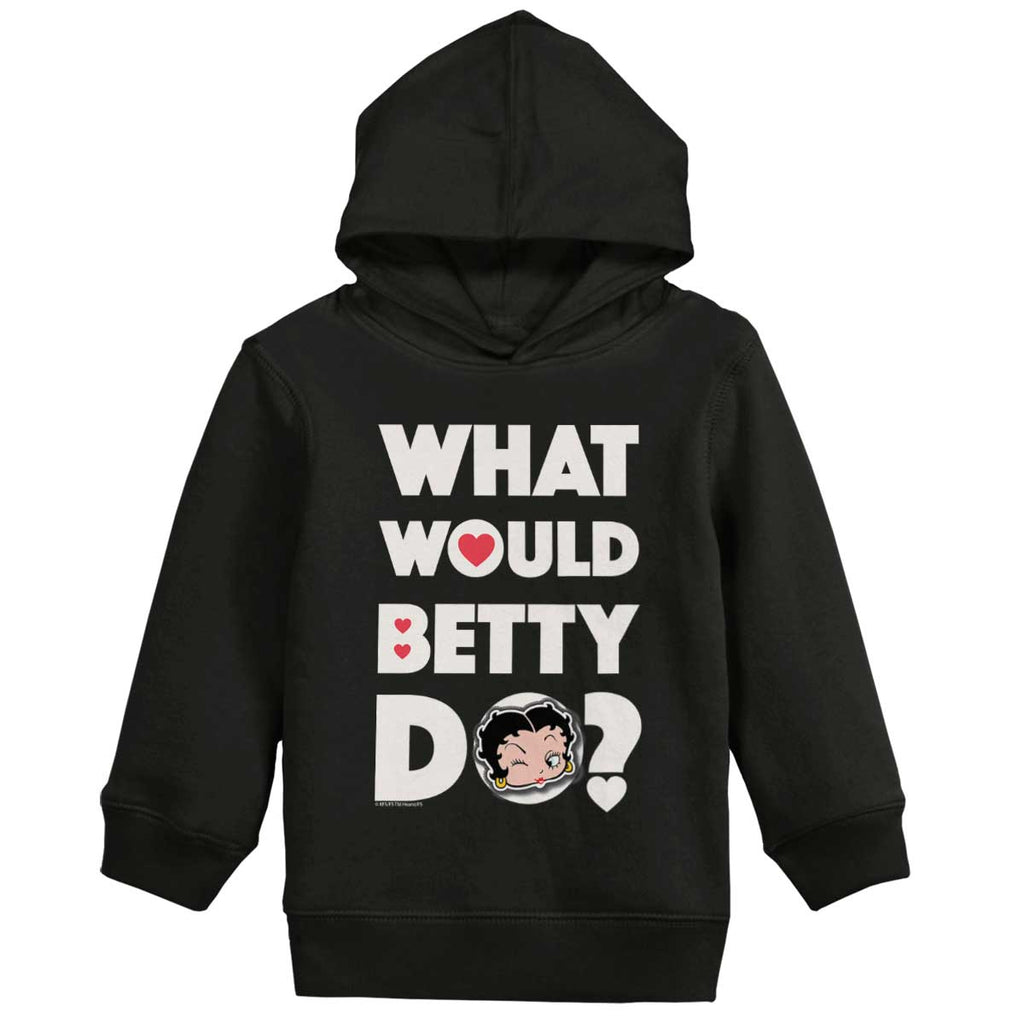 What Would Betty Do Toddler Pullover Hoodie-Direct To Garment Print-Brisco Baby