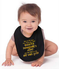 Quidditch Dumbledore Infant Baby Bib-Direct To Garment Print-Brisco Baby