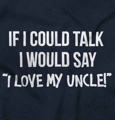 I Love My Uncle Toddler Romper Bodysuit-Direct To Garment Print-Brisco Baby