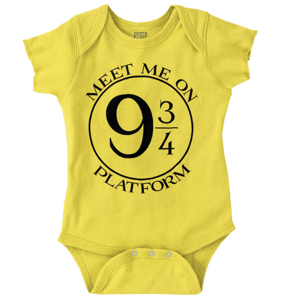 Meet Platform 9 3/4 Romper Bodysuit-Direct To Garment Print-Brisco Baby