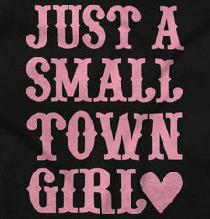 Small Town Girl Toddler Ruffled Trim T-Shirt-Direct To Garment Print-Brisco Baby