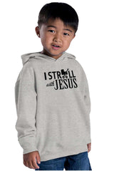 Stroll With Jesus Toddler Pullover Hoodie-Direct To Garment Print-Brisco Baby