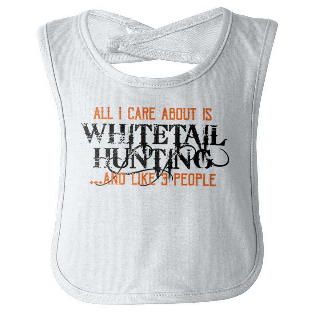 Whitetail Hunting Season Infant Baby Bib-Direct To Garment Print-Brisco Baby