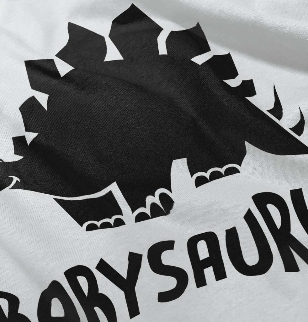 Babysaurus Ringer Romper Bodysuit-Direct To Garment Print-Brisco Baby