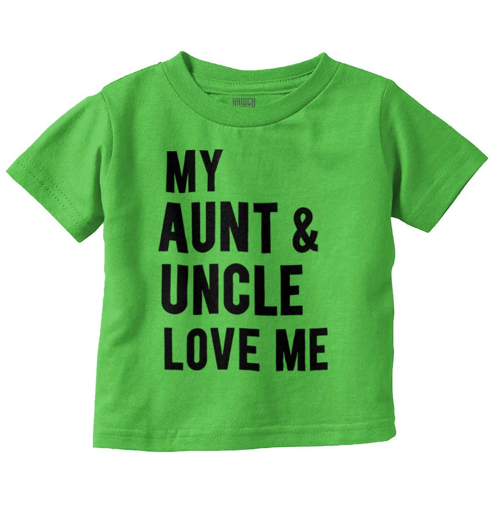 Aunt And Uncle Love Me Infant Toddler T Shirt-Direct To Garment Print-Brisco Baby