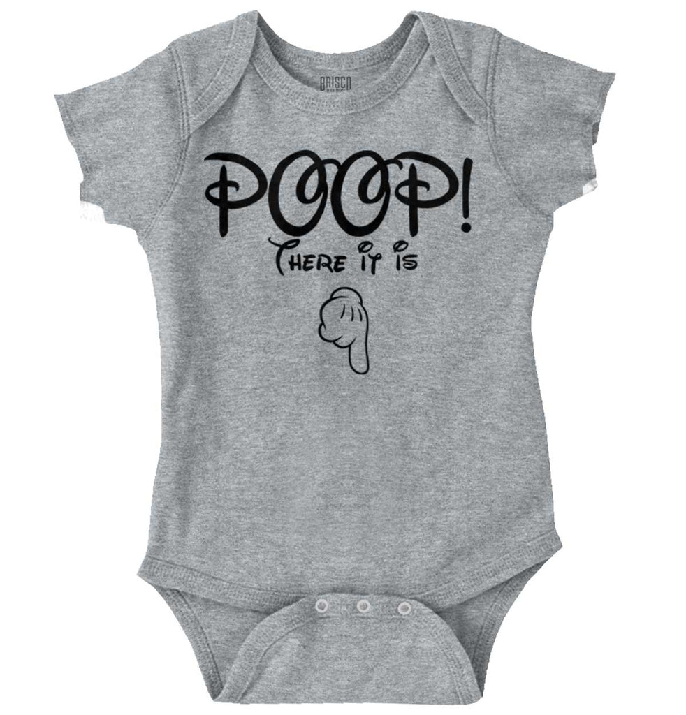 Poop There It Is Romper Bodysuit-Direct To Garment Print-Brisco Baby