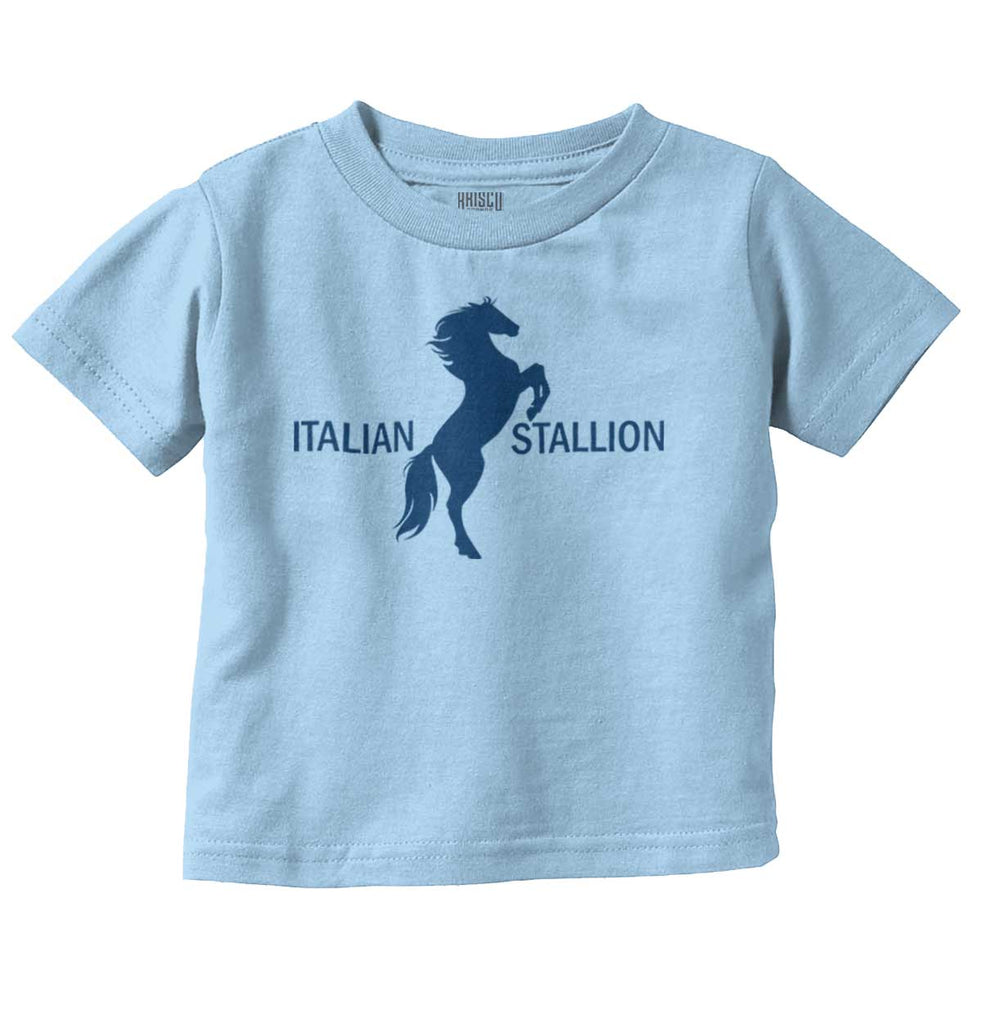 Italian Stallion Infant Toddler T Shirt-Direct To Garment Print-Brisco Baby