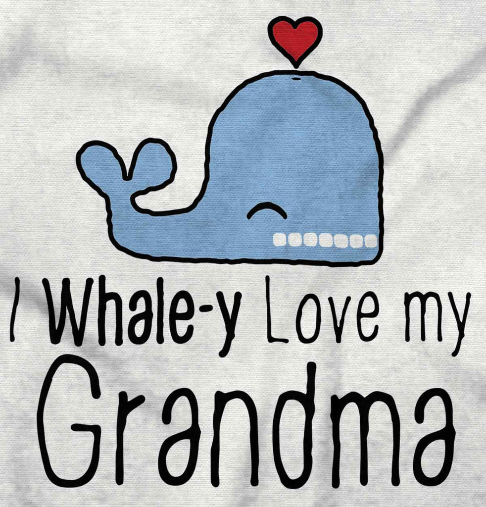 I Whale-y Love My Grandma Infant Baby Bib-Direct To Garment Print-Brisco Baby