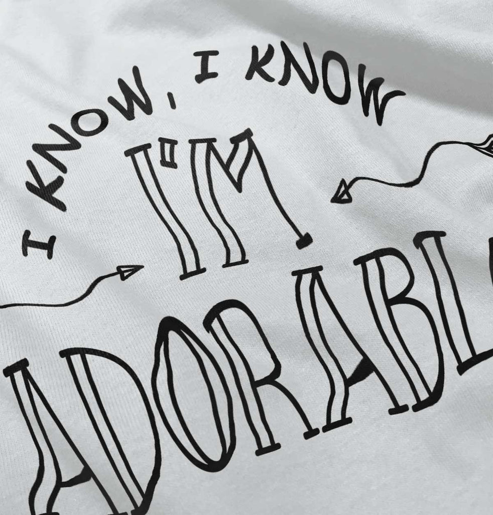 I'm Adorable Romper Bodysuit-Direct To Garment Print-Brisco Baby