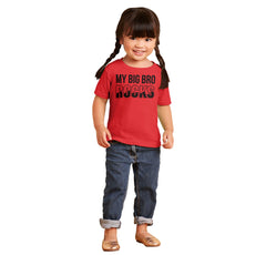 My Big Bro Rocks Infant Toddler T Shirt-Direct To Garment Print-Brisco Baby