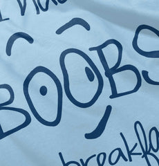 I Had Boobs Infant Baby Bib-Direct To Garment Print-Brisco Baby